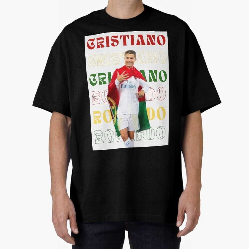 Cristiano Ronaldo designs Oversized T-Shirt Join Supporters Worldwide for Match Day Hype around FIFA World Cup 2026, Haaland and Mbappe, Portugal, Spain and Germany, Football Festival Excitement, Trophy Ambitions, Country Rivalries and Star Player