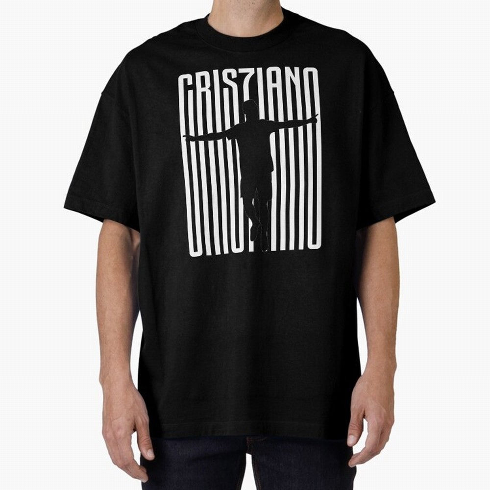 Cristiano Ronaldo Oversized T-Shirt Show Championship Spirit for FIFA World Cup 2026 Group Stage with Mbappe, France and Portugal Energy, Football Passion, Legendary Performances, Festival Vibes and Supporter Community; Great for Supporters Who