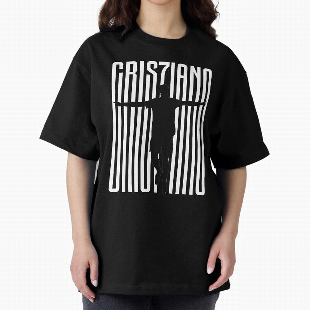 Cristiano Ronaldo Oversized T-Shirt Show Championship Spirit for FIFA World Cup 2026 Group Stage with Mbappe, France and Portugal Energy, Football Passion, Legendary Performances, Festival Vibes and Supporter Community; Great for Supporters Who