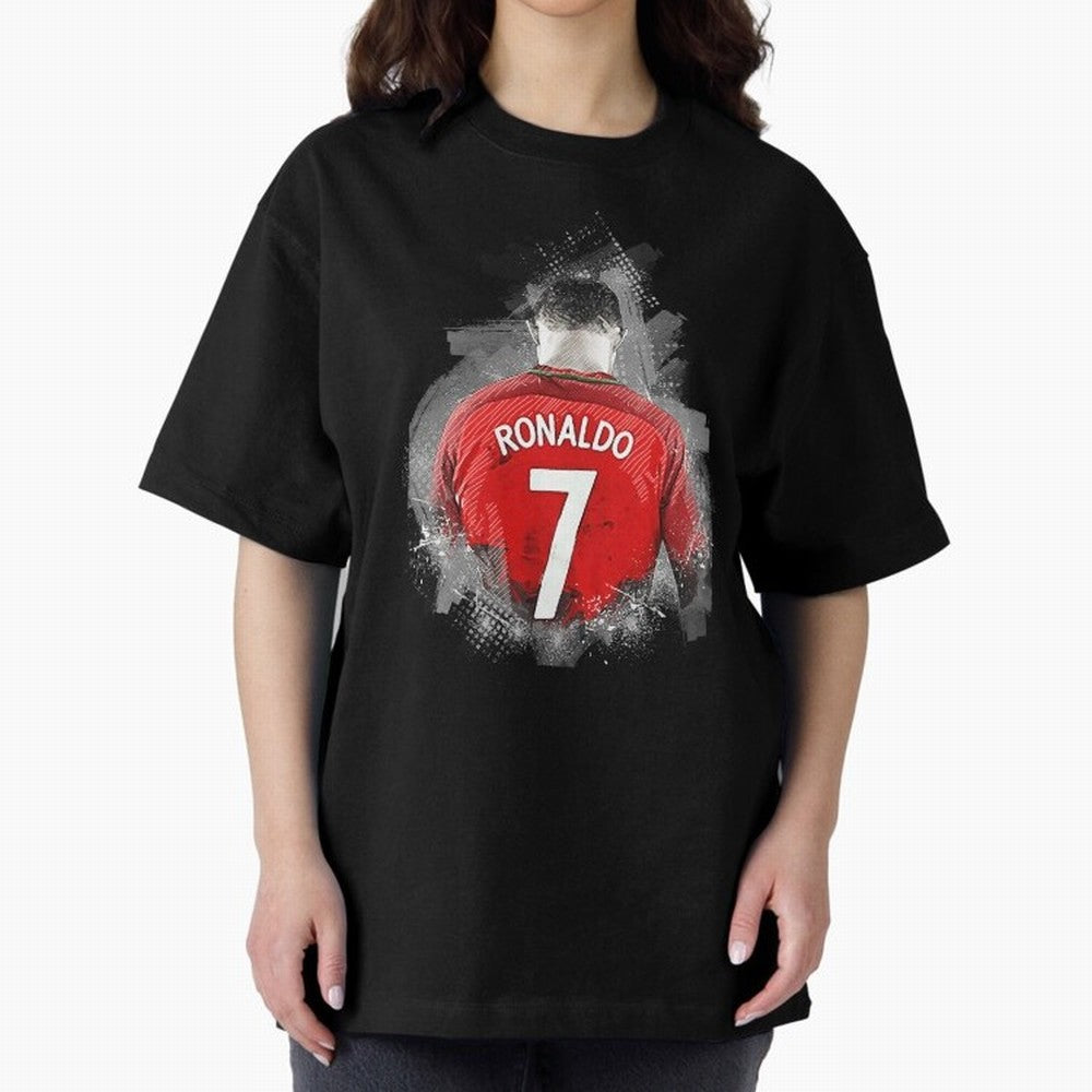 Cristiano Ronaldo Oversized T-Shirt Remember Match Day Hype around FIFA World Cup 2026, Mbappe and Neymar, France and Portugal, Tournament Hype, Historic Matchups, Family Viewing Parties and Global Sports Pride; Perfect for People Who Love