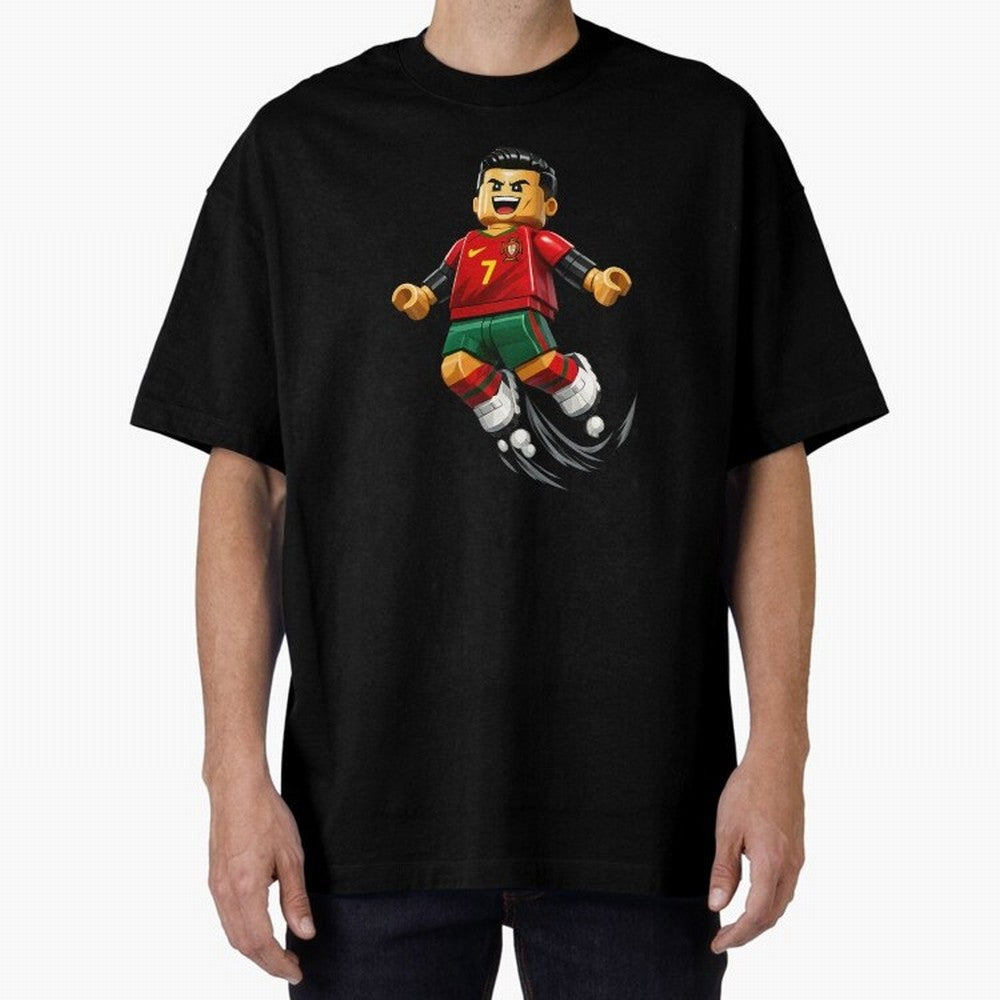 Cristiano Ronaldo. Siuuuuuu! Lego Mundial Oversized T-Shirt Enjoy the Biggest Football Party of Global Football Passion for FIFA World Cup 2026, Made for Mbappe and Neymar, Netherlands, Soccer Culture, Superstar Moments, National Team Dreams and