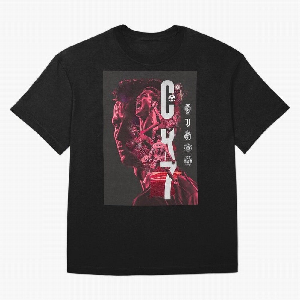 CR7 Oversized T-Shirt Make Your Look Match Global Football Passion for FIFA World Cup 2026 USA Canada Mexico, Centered on Messi, Neymar and Mbappe, Argentina and Brazil, Retro Football Energy, Iconic Rivalries, Trophy Chase Drama and Stadium