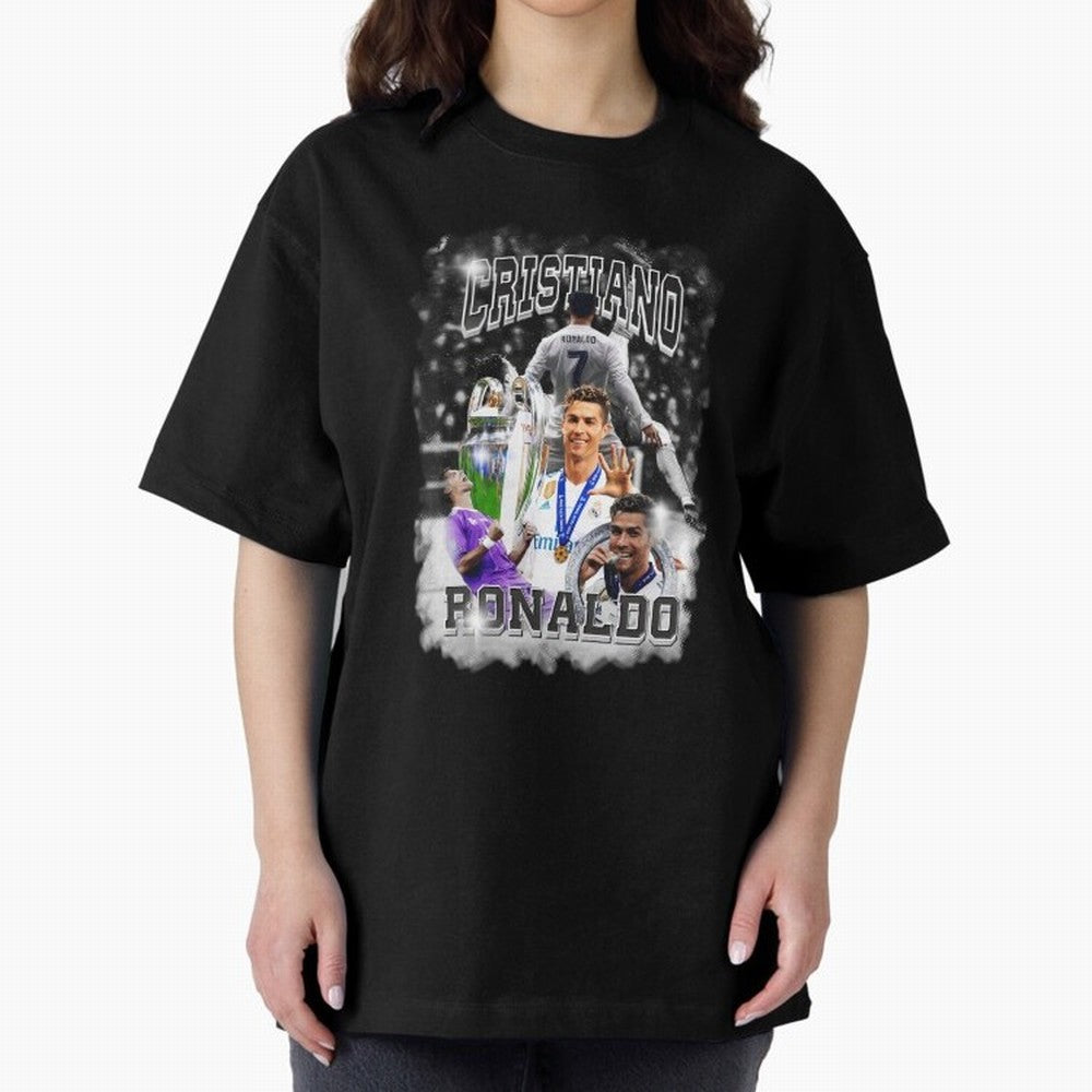 Cristiano Ronaldo Oversized T-Shirt Keep the Legacy of FIFA World Cup 2026 for Fans of Neymar, Haaland and Cristiano Ronaldo and England, Bringing Football Passion, Legendary Performances, Festival Vibes and Supporter Community; Perfect for Fans,