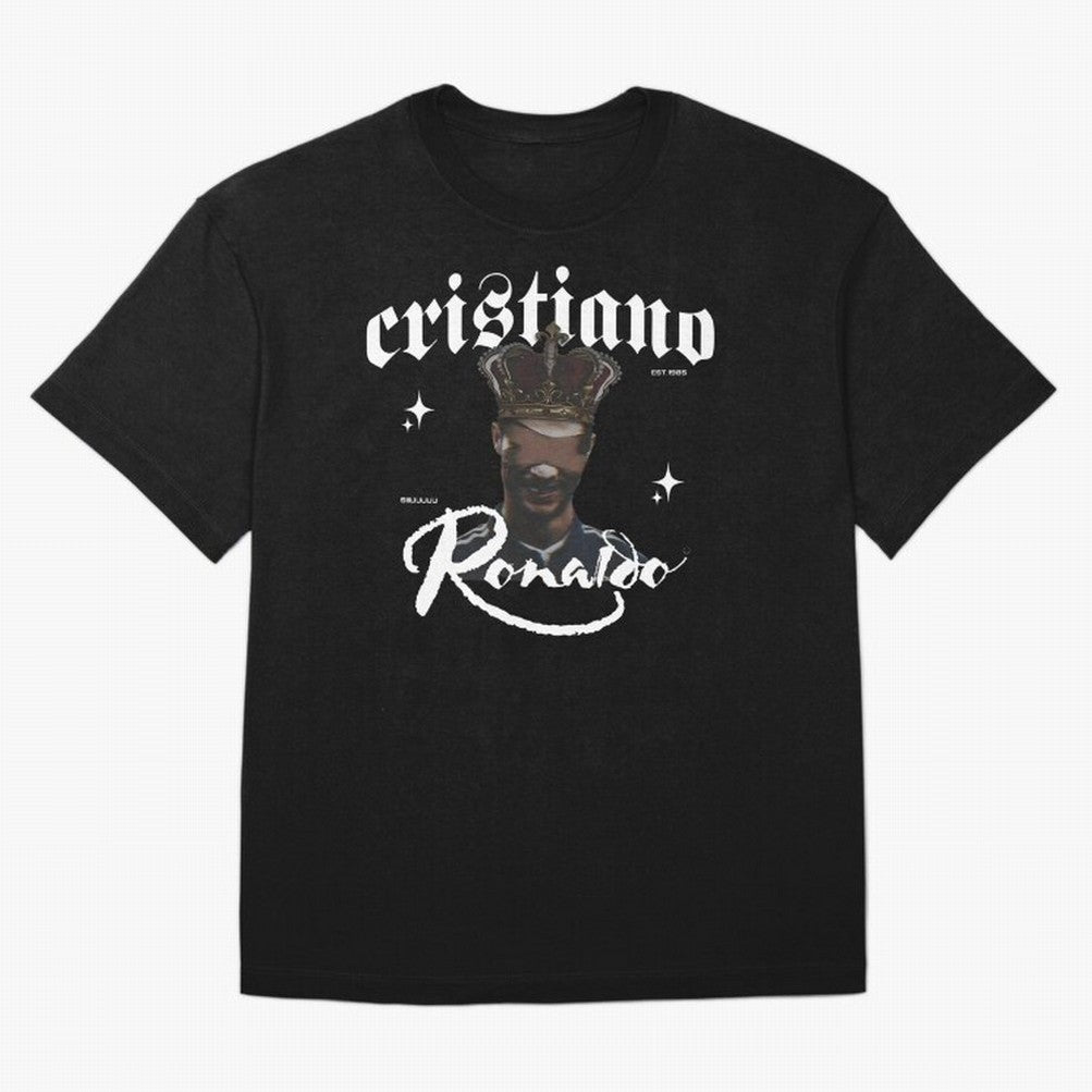 CR7 King edition Oversized T-Shirt Bring Bold Fan Energy to FIFA World Cup 2026 Group Stage Spirit, Connected to England, France and Netherlands, Mbappe and Neymar, Championship Spirit, Famous Goals, Roaring Crowds and International Football Unity;