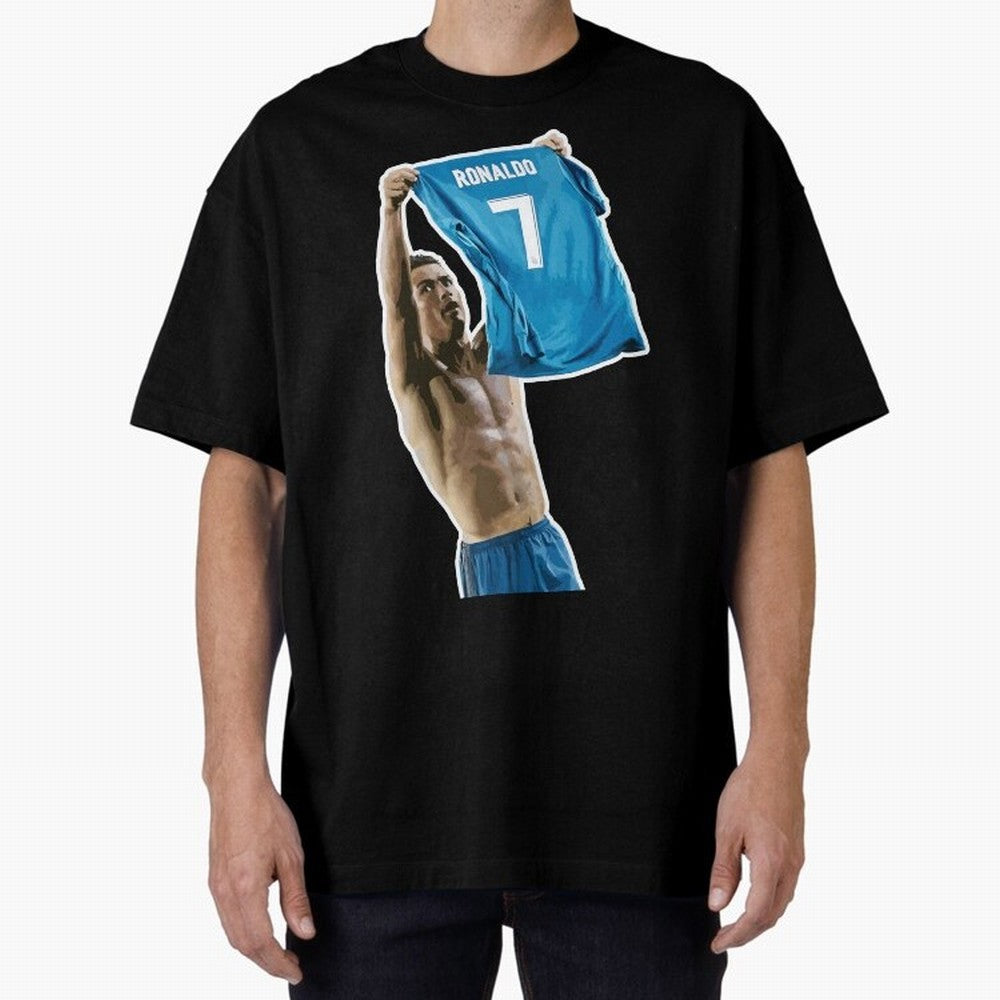 Cristiano Ronaldo Oversized T-Shirt Cheer for the FIFA World Cup 2026 Group Stage Journey through Mbappe Highlights, Portugal Pride, Global Supporter Spirit, Legendary Goals, National Colors and Tournament Celebration; Perfect for People Who Love