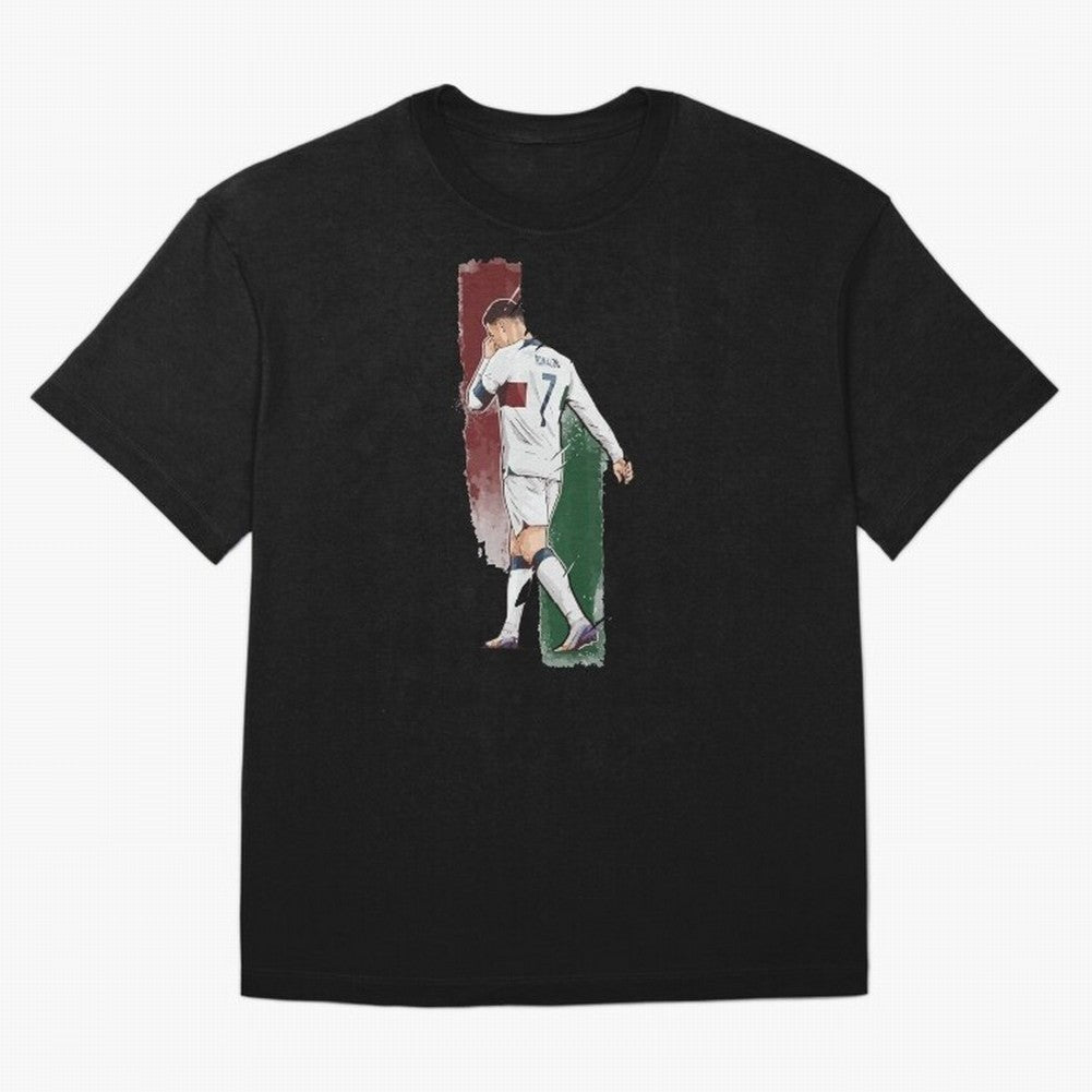Ronaldo Crying World Cup 2022 Oversized T-Shirt Carry National Pride through the FIFA World Cup 2026 Group Stage Journey through Messi, Neymar and Mbappe Highlights, Argentina, France and Brazil Pride, Goal Celebration Energy, Supporter Heritage,
