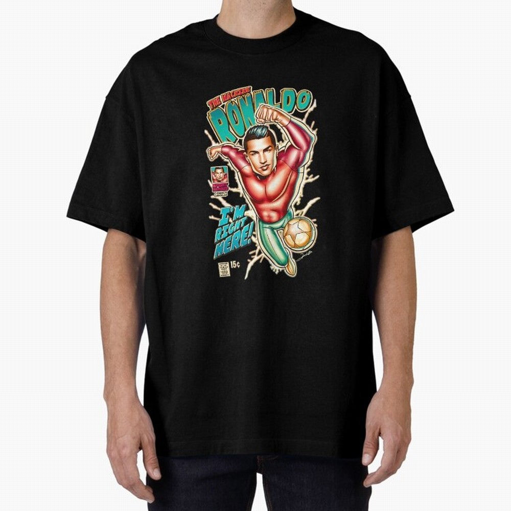 Cristiano Ronaldo CR7 Cristiano Ronaldo Oversized T-Shirt Refresh FIFA World Cup 2026 USA Canada Mexico for Fans of Cristiano Ronaldo and France, Bringing Worldwide Fan Energy, Dramatic Goals, Stadium Lights and Championship Celebrations; Made for