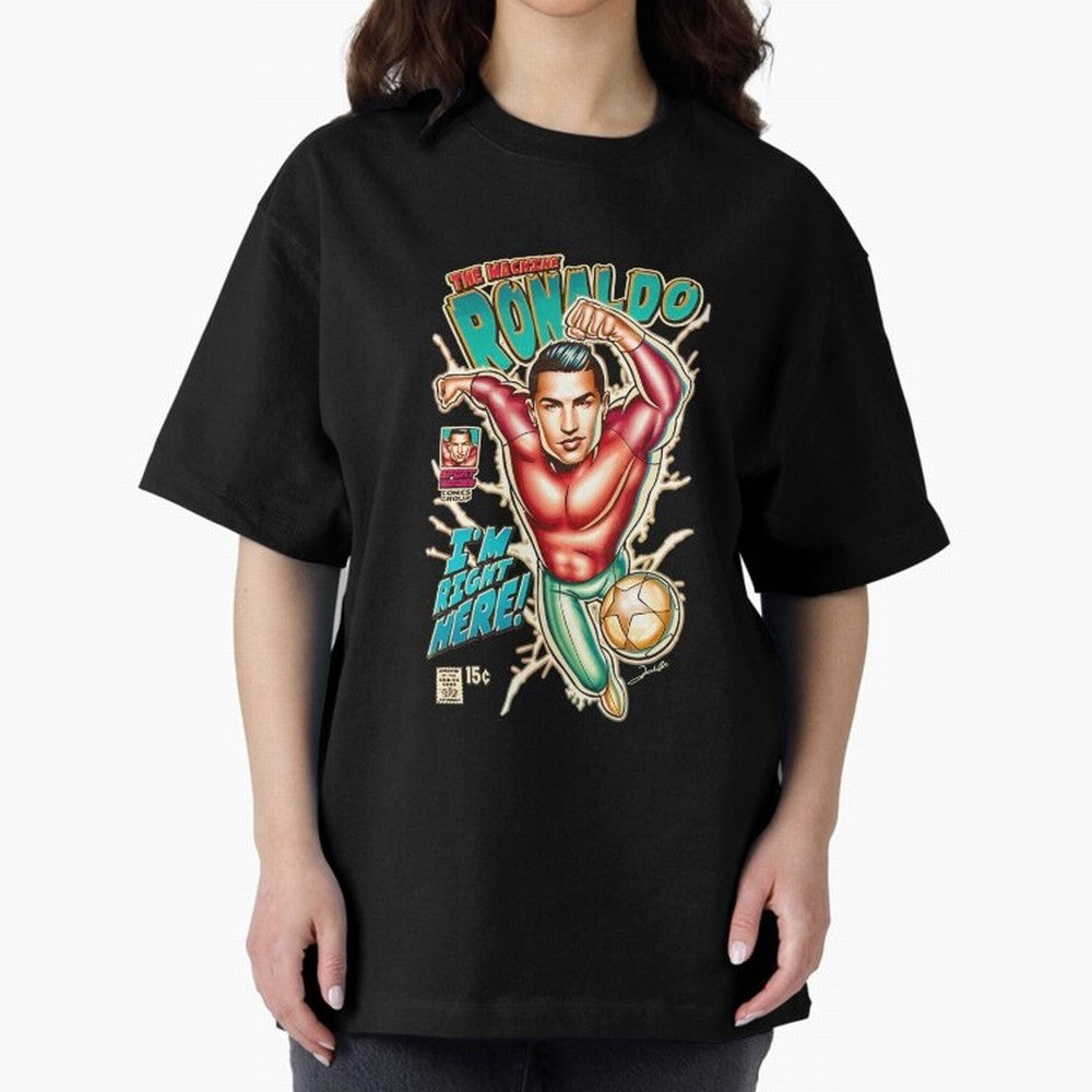 Cristiano Ronaldo CR7 Cristiano Ronaldo Oversized T-Shirt Refresh FIFA World Cup 2026 USA Canada Mexico for Fans of Cristiano Ronaldo and France, Bringing Worldwide Fan Energy, Dramatic Goals, Stadium Lights and Championship Celebrations; Made for