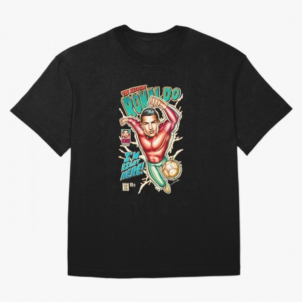 Cristiano Ronaldo CR7 Cristiano Ronaldo Oversized T-Shirt Refresh FIFA World Cup 2026 USA Canada Mexico for Fans of Cristiano Ronaldo and France, Bringing Worldwide Fan Energy, Dramatic Goals, Stadium Lights and Championship Celebrations; Made for