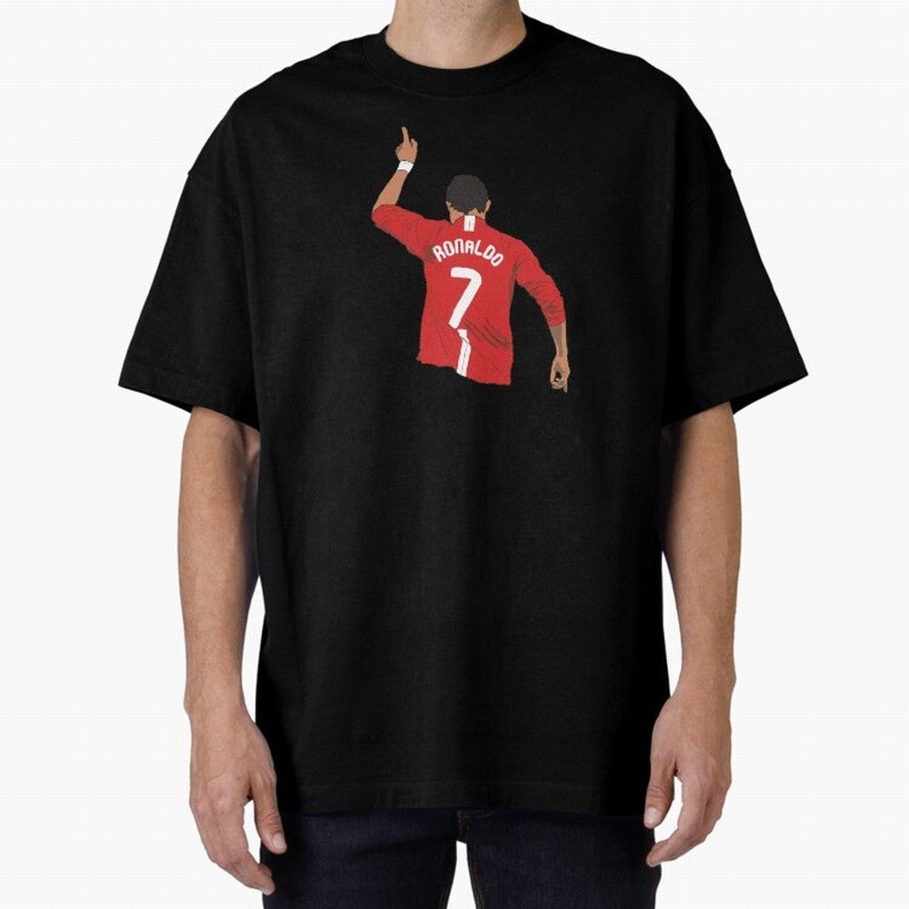 Cristiano Ronaldo MUFC Oversized T-Shirt Treasure the FIFA World Cup 2026 Journey through Messi, CR7 and Mbappe Highlights, Brazil Pride, Sports Nostalgia, International Competition, Famous Players and Unforgettable Victories; Created for Match Day