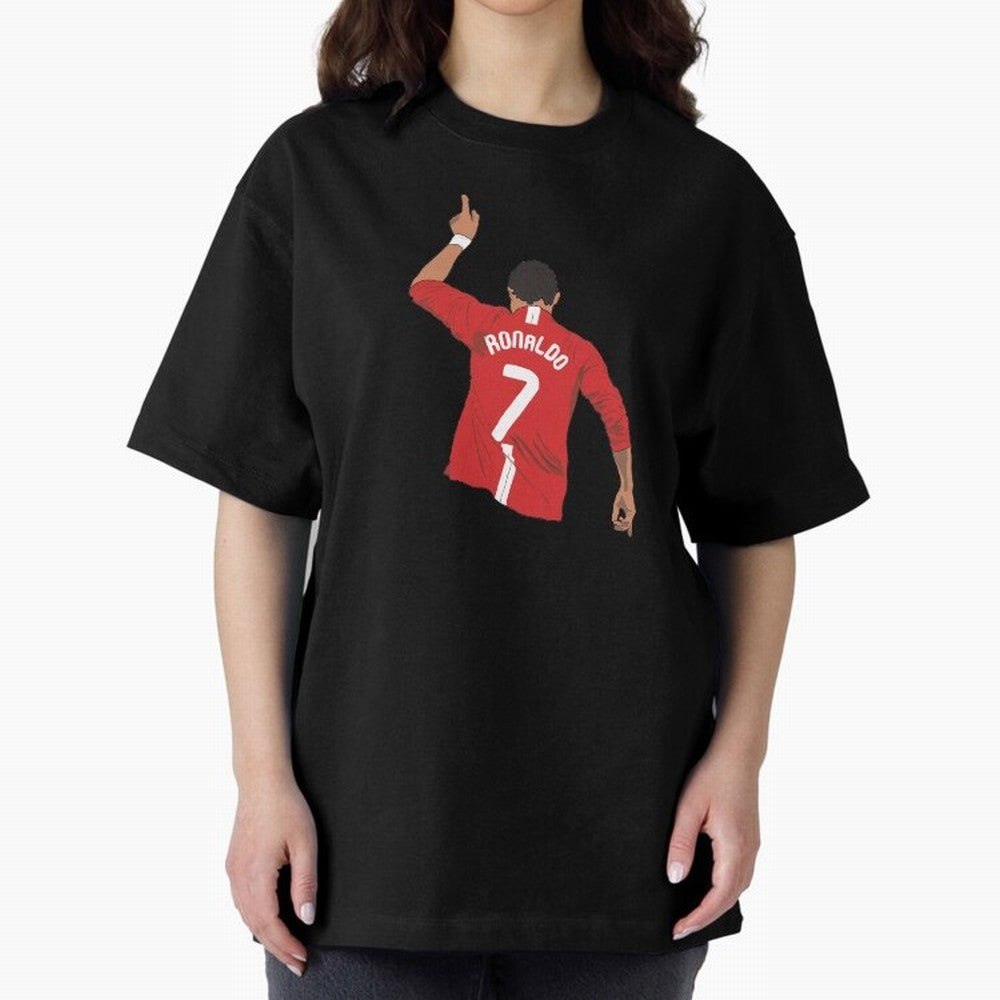 Cristiano Ronaldo MUFC Oversized T-Shirt Treasure the FIFA World Cup 2026 Journey through Messi, CR7 and Mbappe Highlights, Brazil Pride, Sports Nostalgia, International Competition, Famous Players and Unforgettable Victories; Created for Match Day