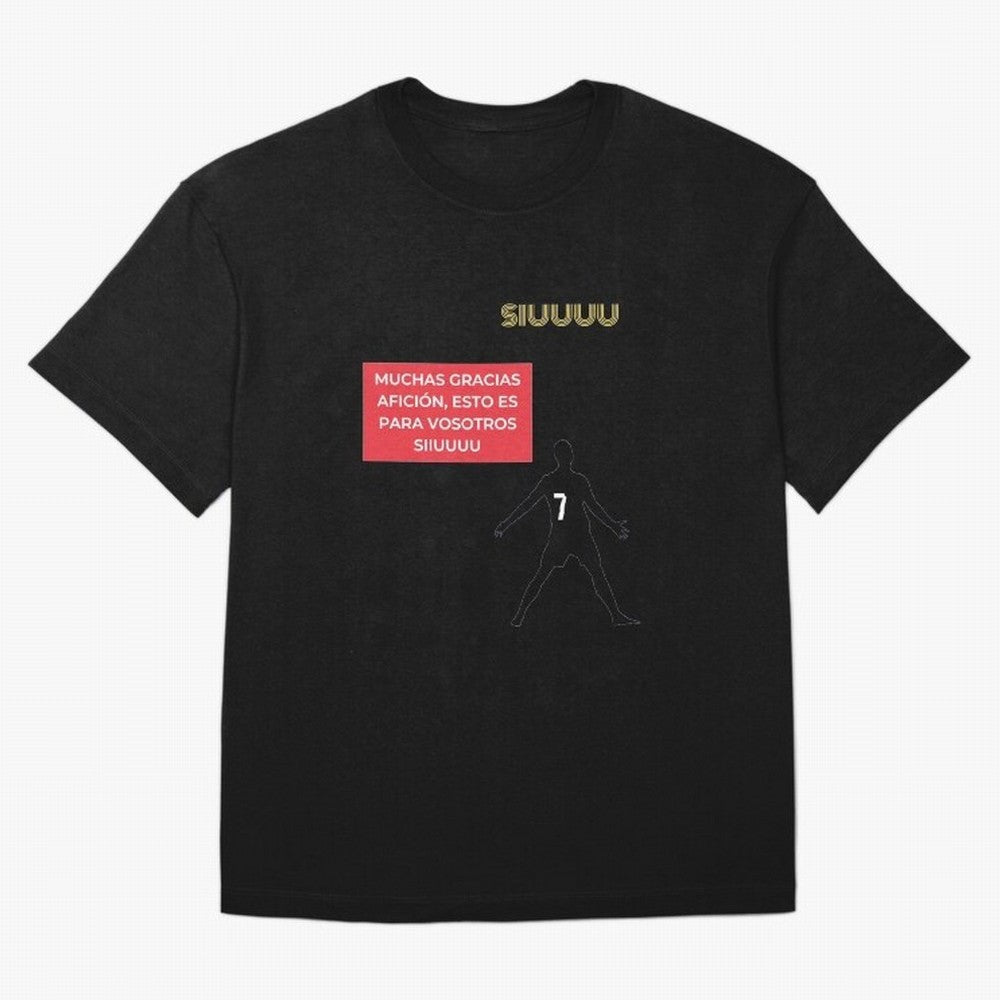 SIUUU CR7 Oversized T-Shirt Celebrate the Next Chapter of FIFA World Cup 2026 Group Stage Spirit, with Germany, Messi, Neymar and Mbappe, Champion Mindset, Group Stage Buzz, Knockout Tension and Passionate Fan Culture; Made for Collectors Who Enjoy