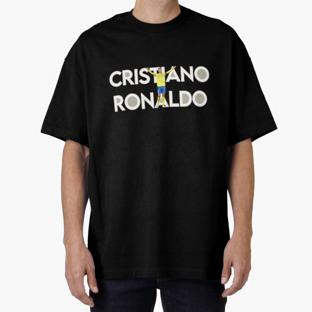 Cristiano Ronaldo Oversized T-Shirt Honor the Beautiful Game during FIFA World Cup 2026 Group Stage for Fans of Cristiano Ronaldo, Haaland and CR7 and Portugal, Bringing Match Day Excitement, Supporter Culture, Golden Goals and Global Football