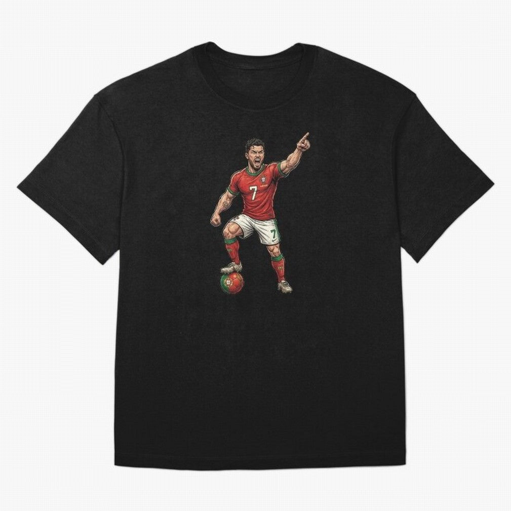 The ultimate soccer player | anime style Oversized T-Shirt Make Memories around Global Football Passion for FIFA World Cup 2026 Group Stage, Celebrating Messi, CR7 and Mbappe, Spain and Netherlands, Football Passion, Legendary Performances,