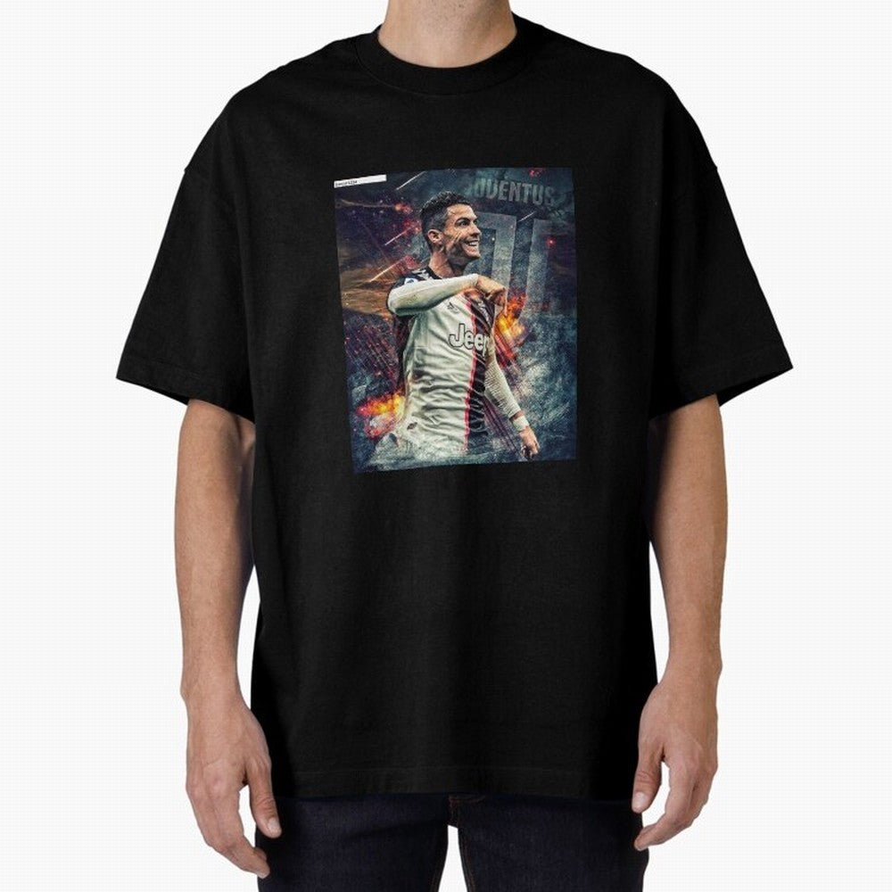 Wallpaper Cristiano Ronaldo Oversized T-Shirt Live the Energy of FIFA World Cup 2026 for Fans of CR7 and Messi and England and Germany, Bringing Match Day Excitement, Supporter Culture, Golden Goals and Global Football Passion; Ideal for Fans Who