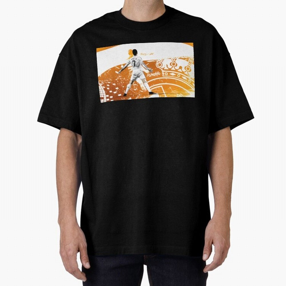 Cristiano Ronaldo Oversized T-Shirt Show Support during FIFA World Cup 2026 USA Canada Mexico Filled with Mbappe, Portugal Energy, Stadium Chants, National Pride, Trophy Dreams and Unforgettable Football Memories; Great for Watch Parties, Sports