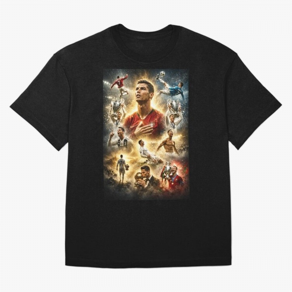 Cristiano Ronaldo Oversized T-Shirt Turn Up for Global Football Passion for FIFA World Cup 2026 Group Stage, Filled with Cristiano Ronaldo, Spain and Netherlands, Worldwide Fan Energy, Dramatic Goals, Stadium Lights and Championship Celebrations;