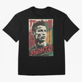 Cristiano Vintage Warned Japanese Poster Oversized T-Shirt Share the Excitement of FIFA World Cup 2026 Group Stage for Fans of Haaland and Mbappe and Spain and Netherlands, Bringing Fan Favorite Moments, National Team Passion, Big Match Drama and