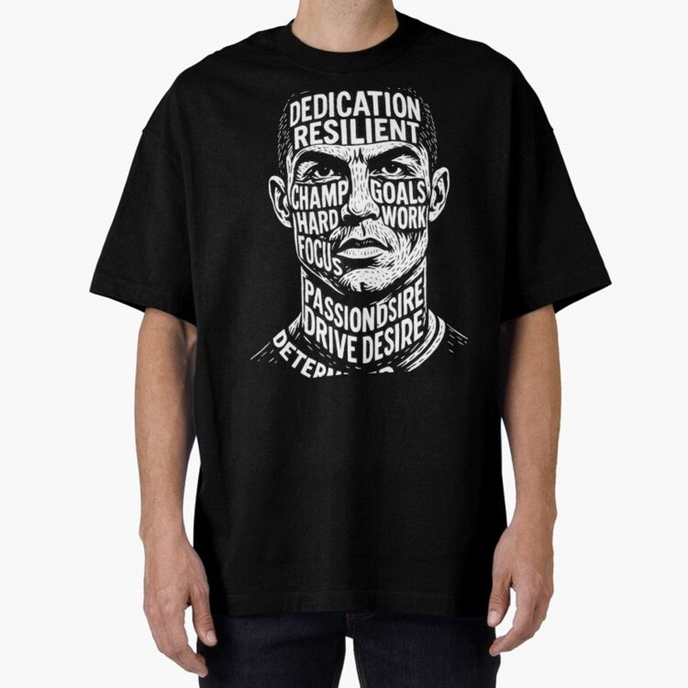 Artistic Ronaldo Oversized T-Shirt Bring Global Tournament Vibes to FIFA World Cup 2026 Group Stage for Fans of CR7 and Argentina, France and Brazil, Bringing Supporter Pride, Iconic Celebrations, Legendary Names and Global Match Day Energy; Made