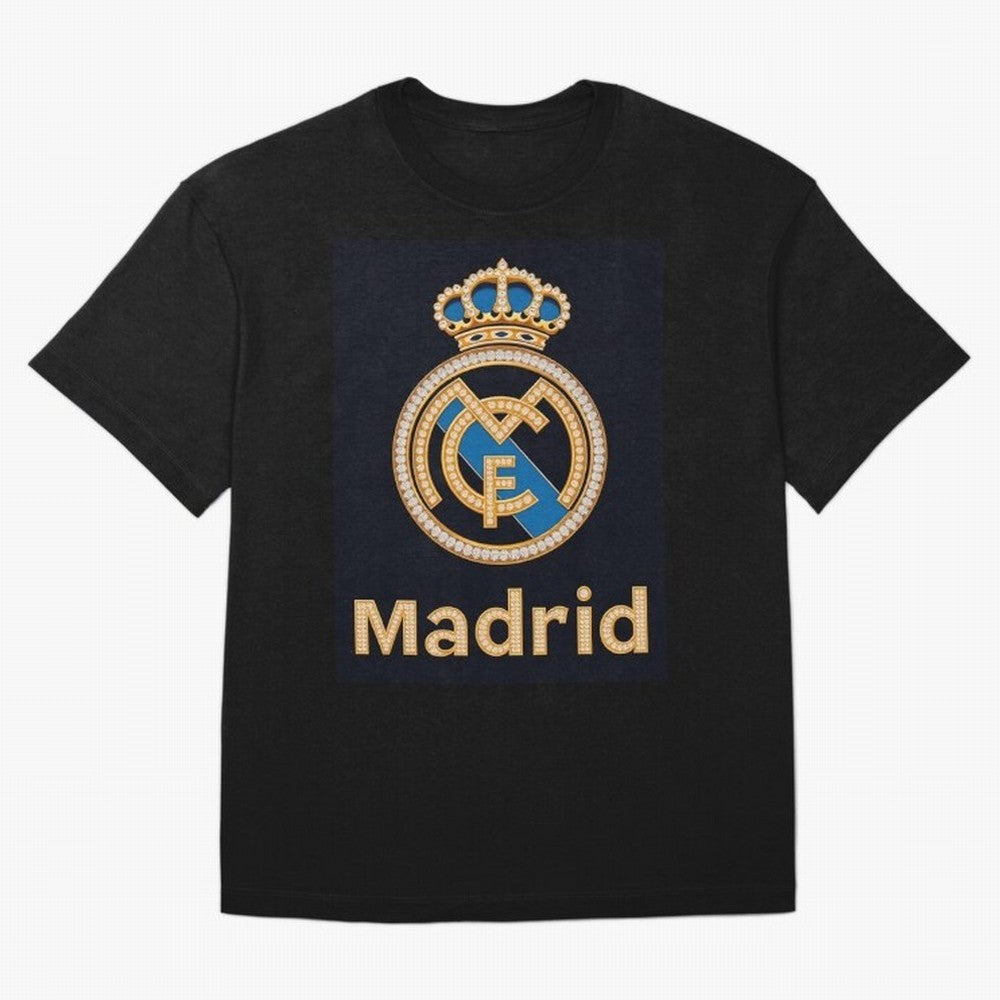 Madrid Oversized T-Shirt Experience Global Football Passion for FIFA World Cup 2026 USA Canada Mexico, Driven by Mbappe and Neymar, Spain and Netherlands, Match Day Excitement, Supporter Culture, Golden Goals and Global Football Passion; Ideal for