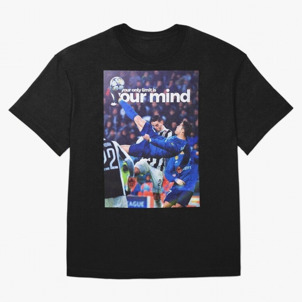 Cristiano Ronaldo - Your only limit is your mind Oversized T-Shirt Celebrate Unforgettable Nights in Global Football Passion for FIFA World Cup 2026 USA Canada Mexico, Celebrating Messi, CR7 and Mbappe, England and Germany, Championship Spirit,
