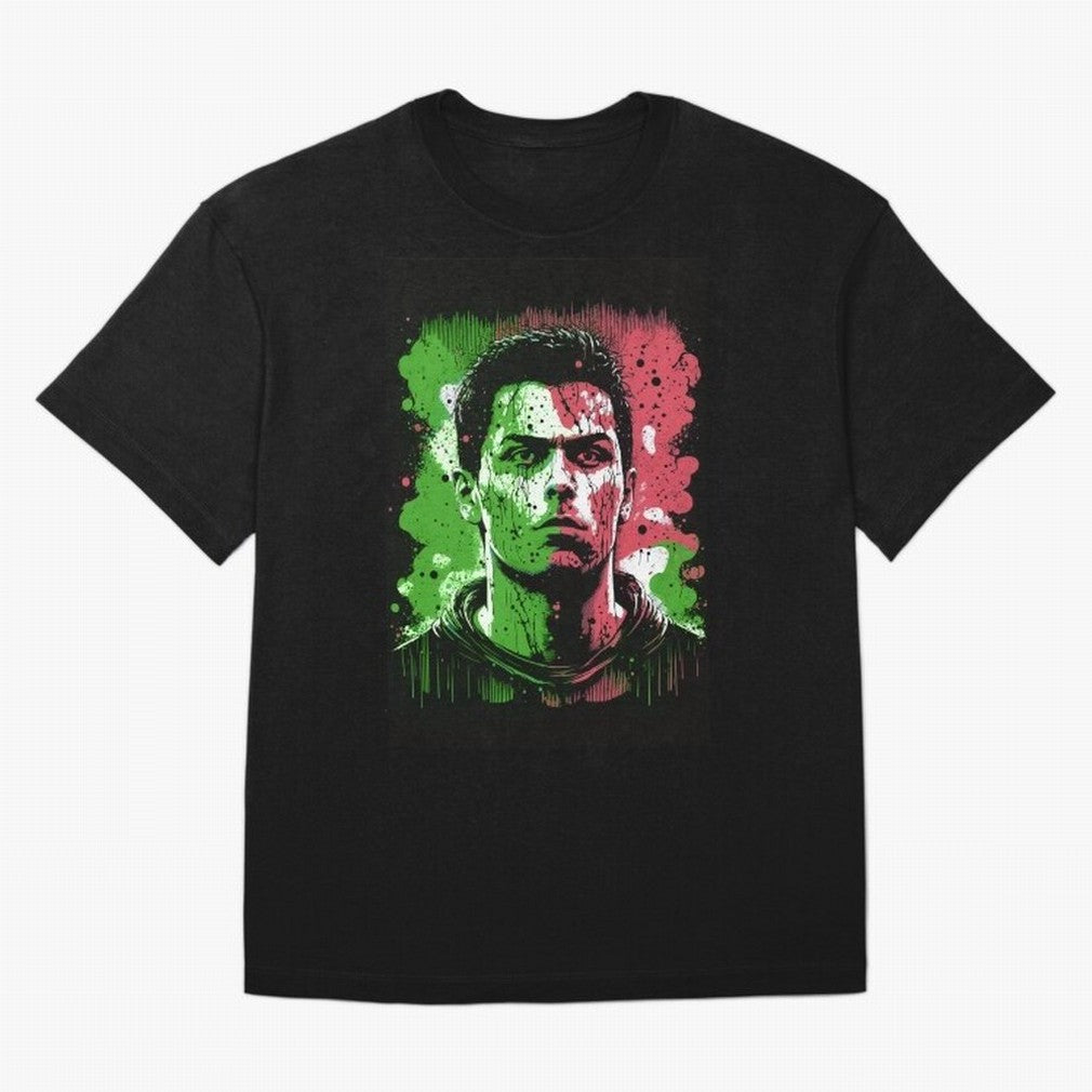 Cristiano Ronaldo Oversized T-Shirt Celebrate Global Passion for Match Day Hype around FIFA World Cup 2026, CR7, Brazil, Goal Celebration Energy, Supporter Heritage, Football Icons and Worldwide Tournament Joy; Made for Die Hard Supporters, Soccer