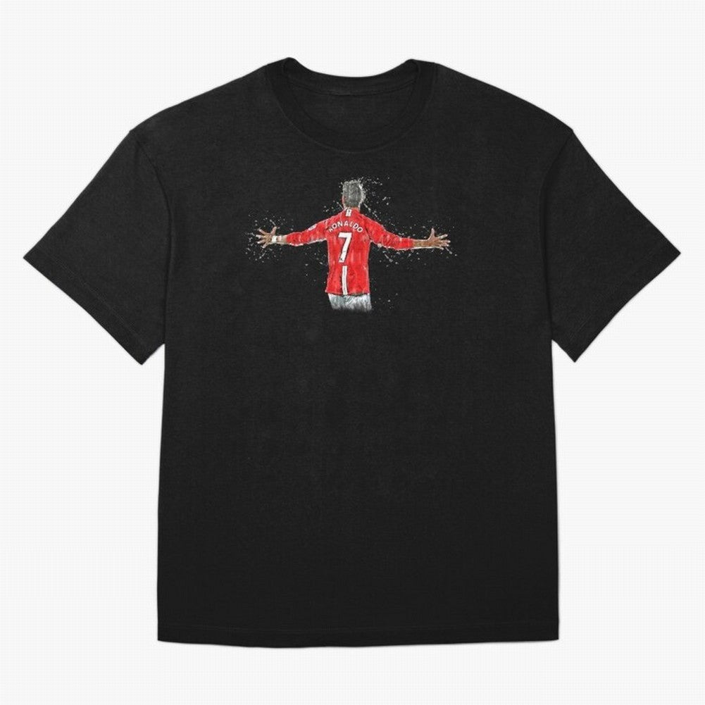 Cristiano Ronaldo in watercolor Oversized T-Shirt Support the Legends of Match Day Hype around FIFA World Cup 2026 USA Canada Mexico, Messi, England, France and Netherlands, Football Passion, Legendary Performances, Festival Vibes and Supporter