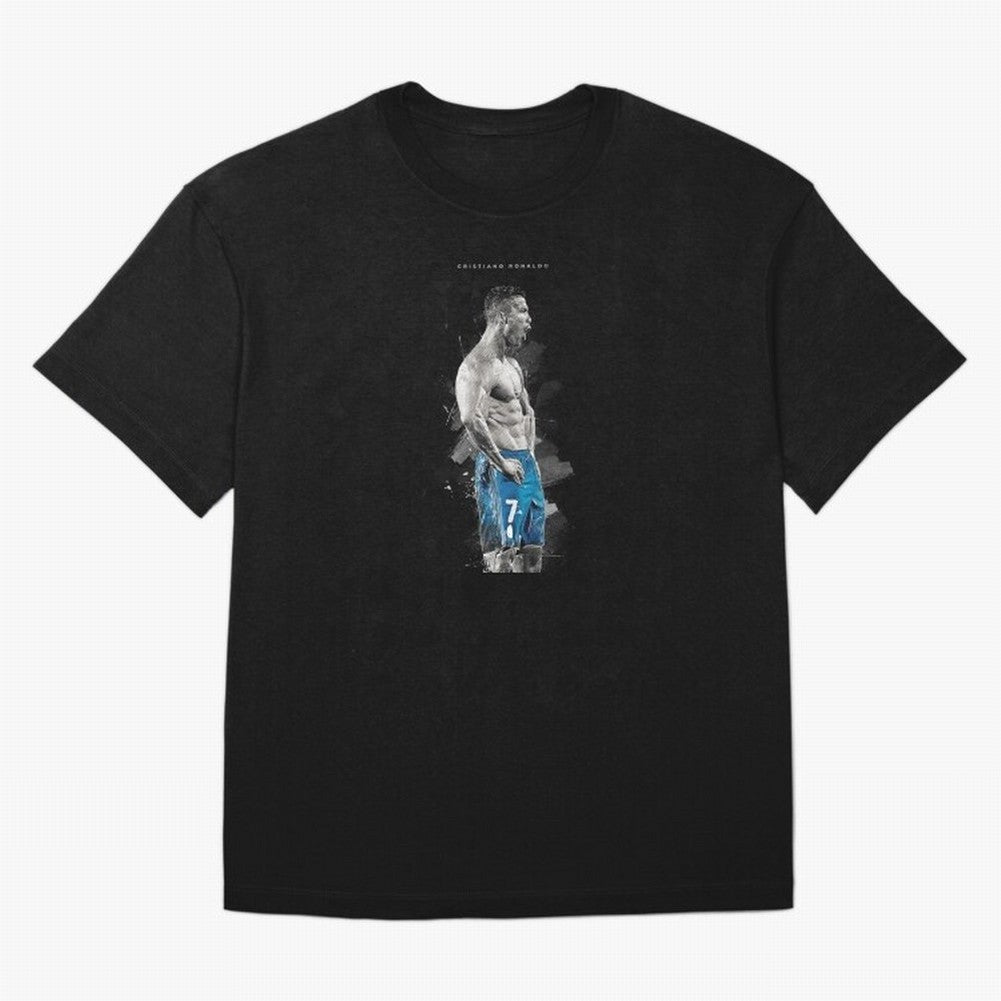 Cristiano Ronaldo Oversized T-Shirt Capture Stadium Memories from Global Football Passion for FIFA World Cup 2026 Group Stage, Made for Cristiano Ronaldo, Haaland and CR7, Portugal, Classic Soccer Heritage, Championship Pressure, Fan Loyalty and