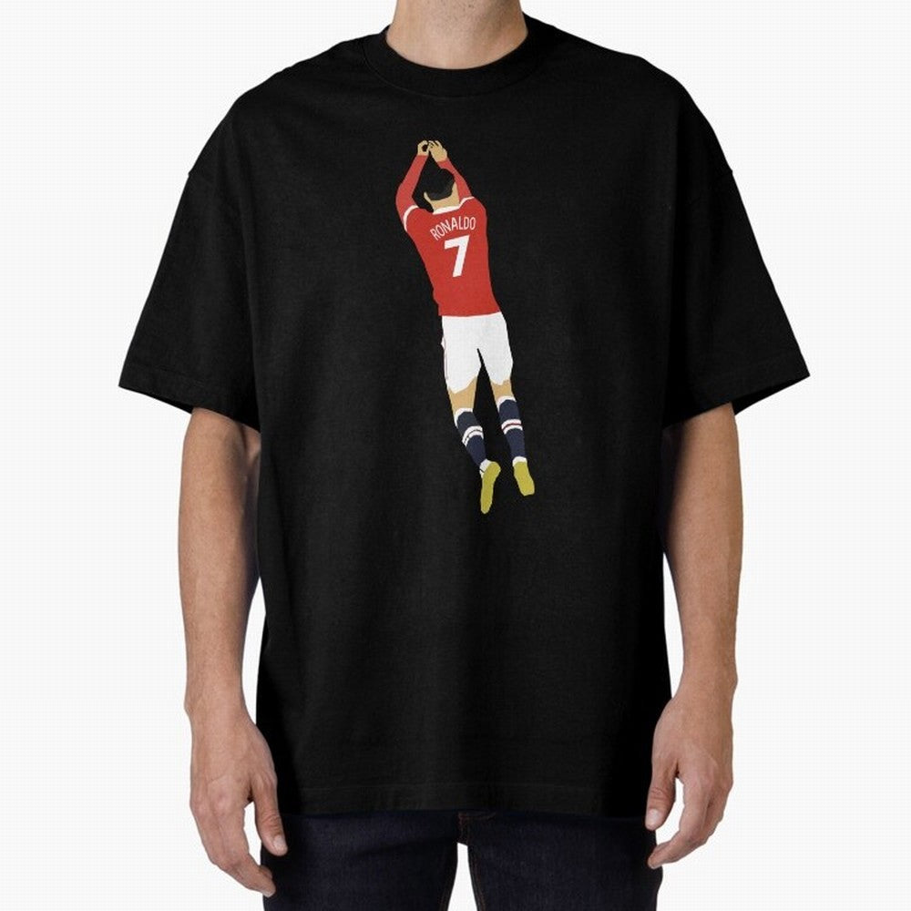 Cristiano Ronaldo Oversized T-Shirt Feel International Energy from FIFA World Cup 2026 Spirit, Celebrating Spain, CR7 and Messi, Football History, Final Match Energy, Crowd Noise and Once in a Lifetime Moments; Perfect for People Who Love