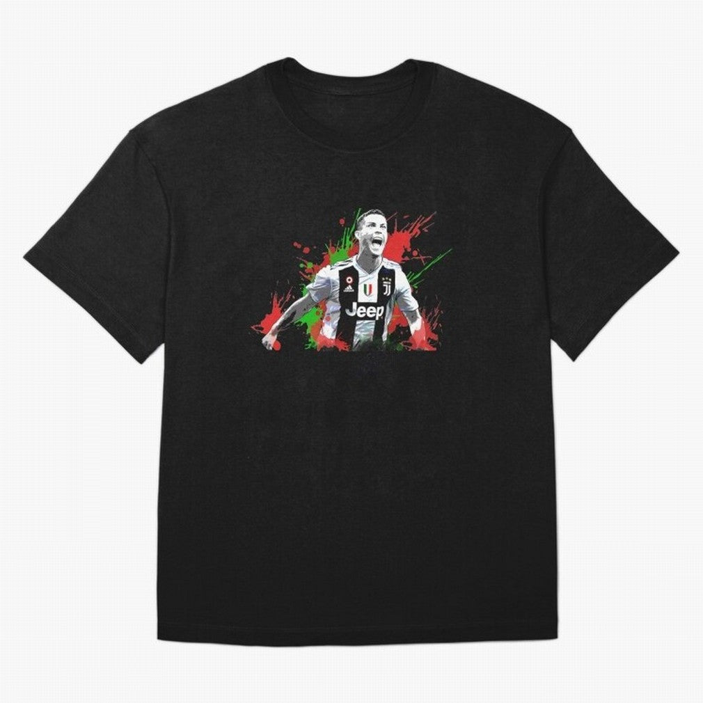 Cristiano Ronaldo Oversized T-Shirt Share Global Football Passion for FIFA World Cup 2026 USA Canada Mexico, Inspired by Neymar, Germany, Vintage Soccer Flavor, Modern Football Stars, National Flags and Final Night Emotion; Made for Collectors Who
