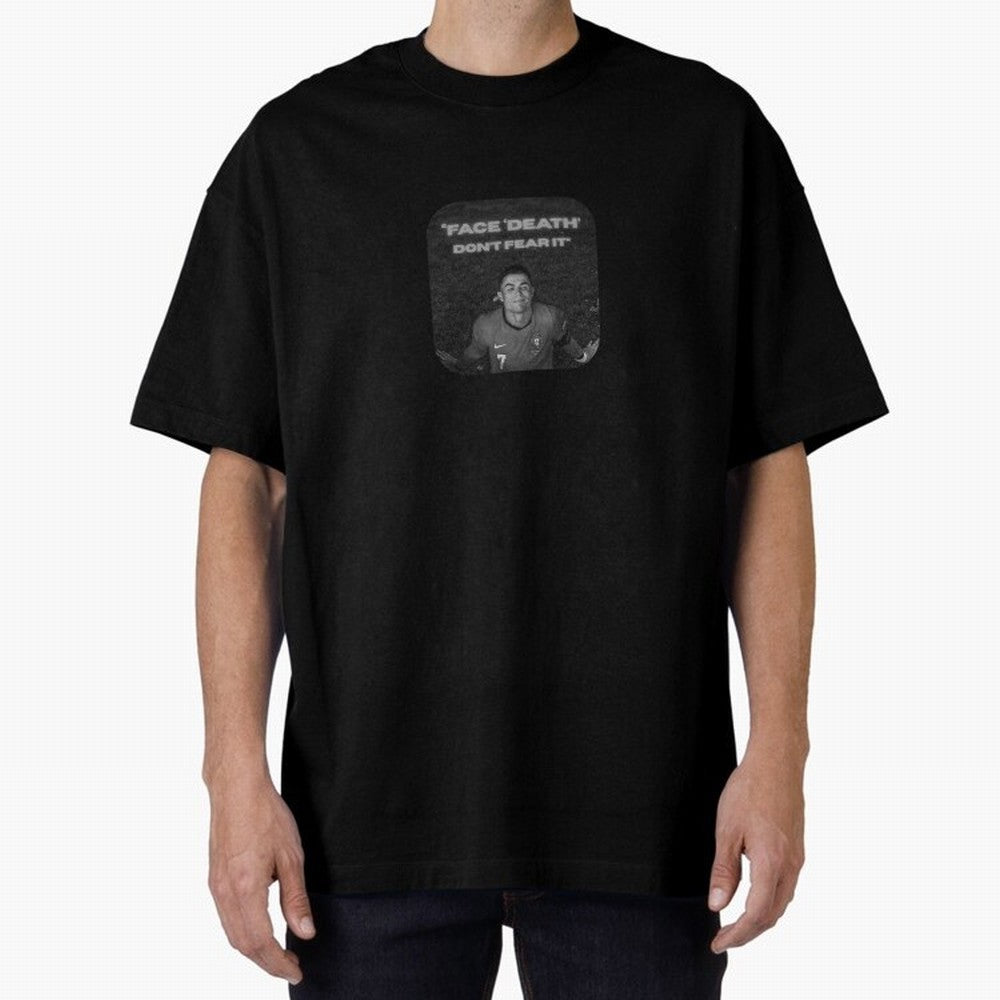 CR7 Fearless Icon Oversized T-Shirt Show Championship Spirit for Match Day Hype around FIFA World Cup 2026, Messi and Cristiano Ronaldo, Germany, Supporter Pride, Iconic Celebrations, Legendary Names and Global Match Day Energy; Great for Watch