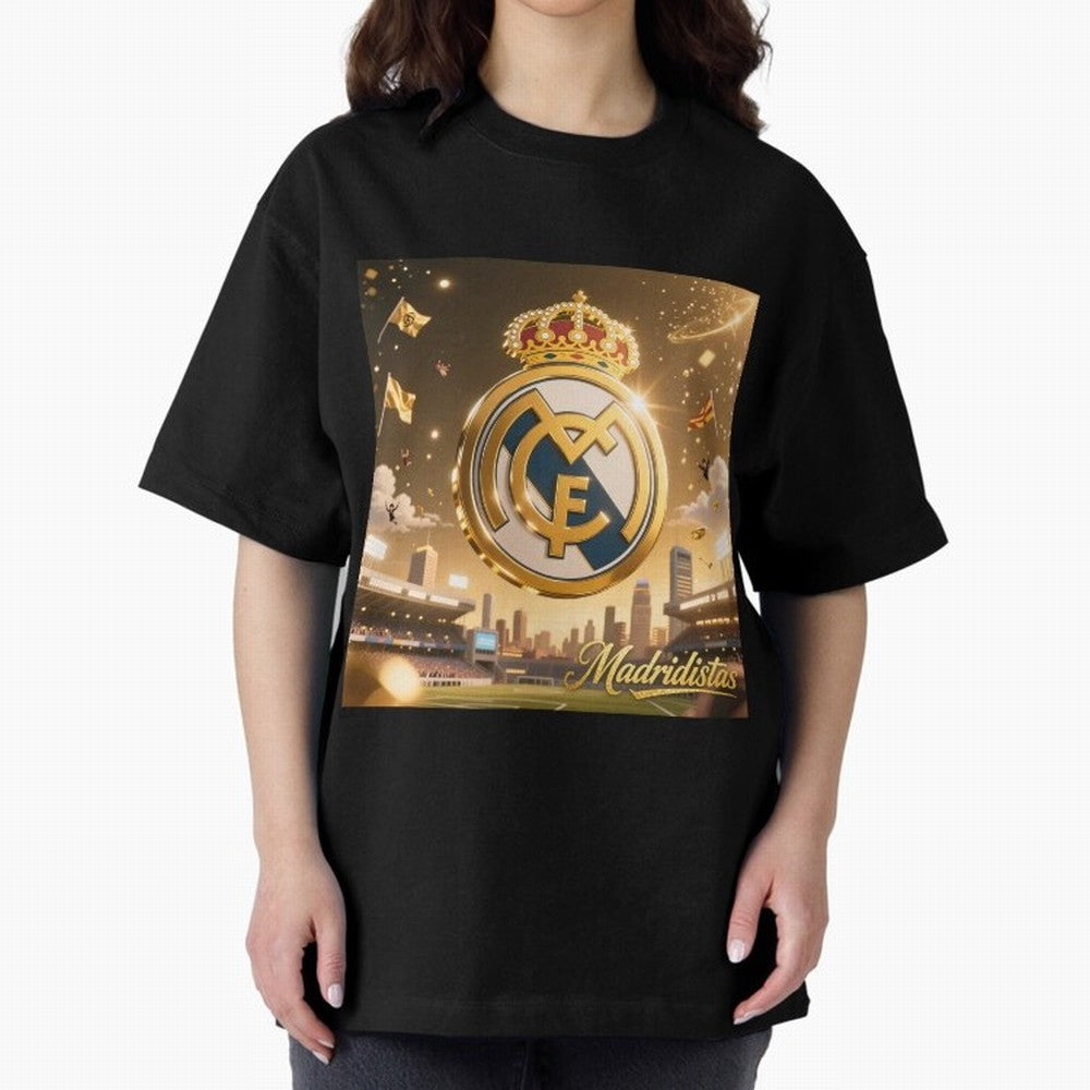 Madridistas Oversized T-Shirt Celebrate Soccer Greatness during Global Football Passion for FIFA World Cup 2026, Centered on Neymar, Argentina, Fan Favorite Moments, National Team Passion, Big Match Drama and Soccer History; Made for Collectors Who