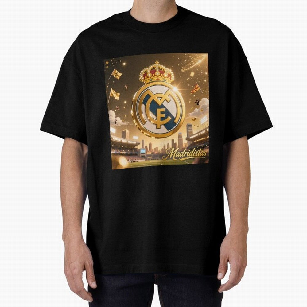 Madridistas Oversized T-Shirt Celebrate Soccer Greatness during Global Football Passion for FIFA World Cup 2026, Centered on Neymar, Argentina, Fan Favorite Moments, National Team Passion, Big Match Drama and Soccer History; Made for Collectors Who