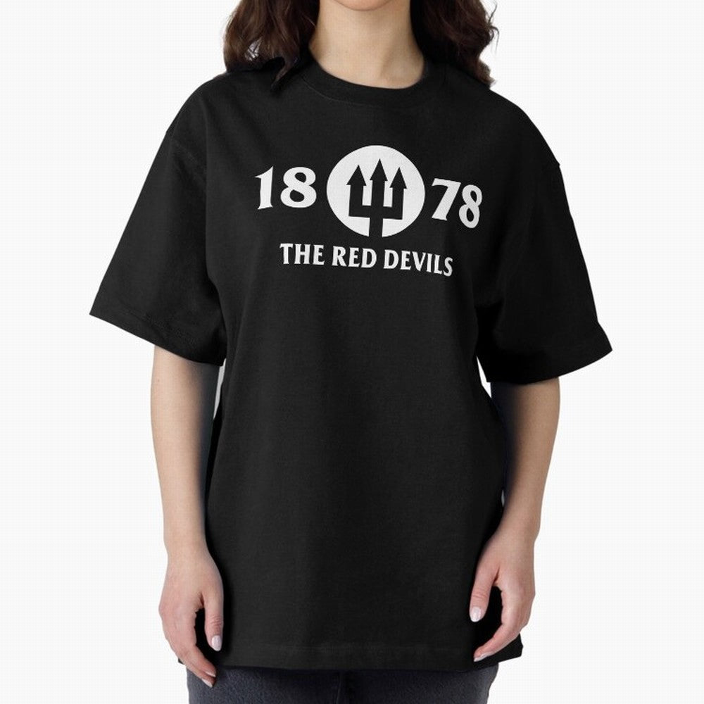 Manchester United The Red Devils Oversized T-Shirt Celebrate Unforgettable Nights in Global Football Passion for FIFA World Cup 2026 Group Stage, Inspired by Mbappe and Neymar, France and Portugal, Football Passion, Legendary Performances, Festival
