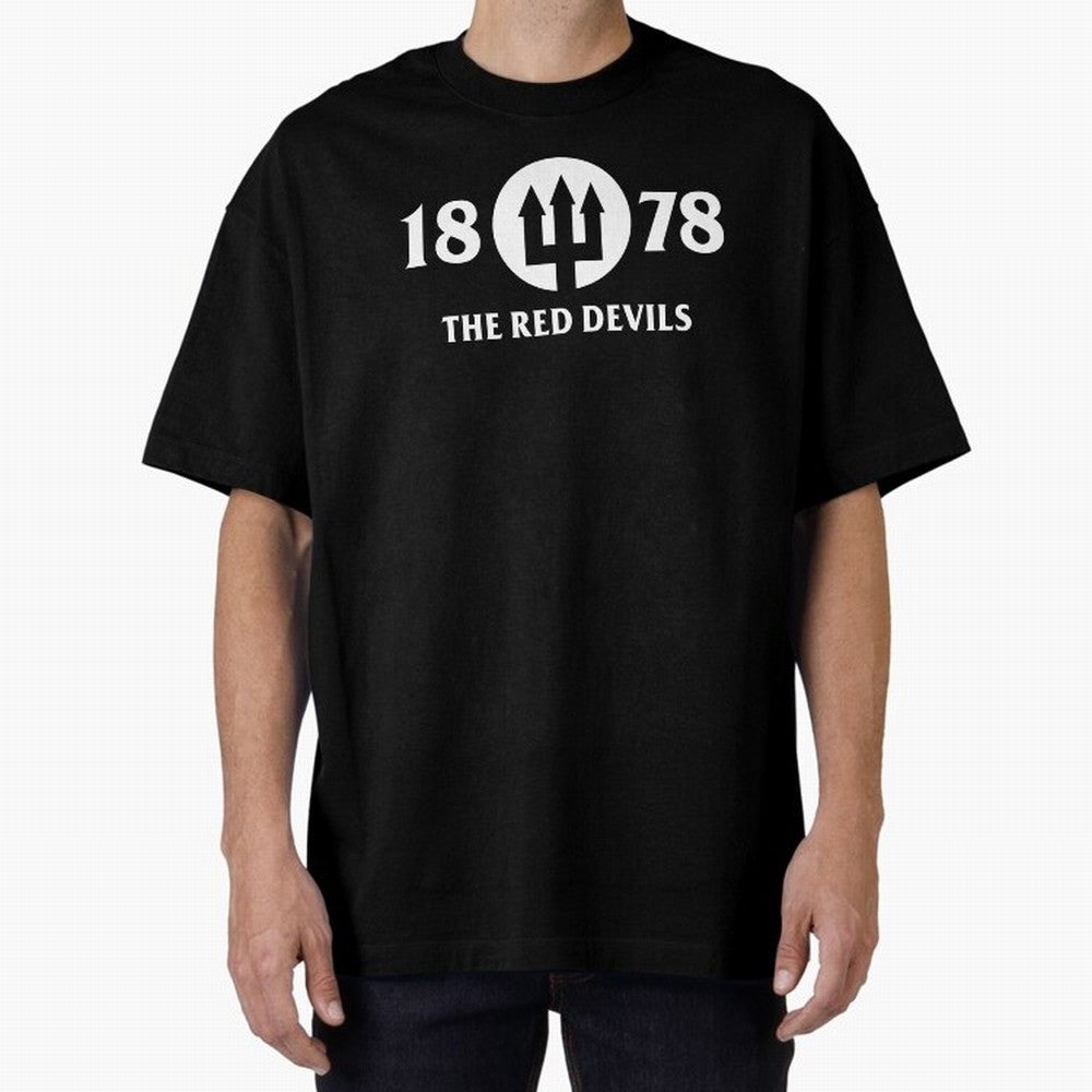 Manchester United The Red Devils Oversized T-Shirt Celebrate Unforgettable Nights in Global Football Passion for FIFA World Cup 2026 Group Stage, Inspired by Mbappe and Neymar, France and Portugal, Football Passion, Legendary Performances, Festival