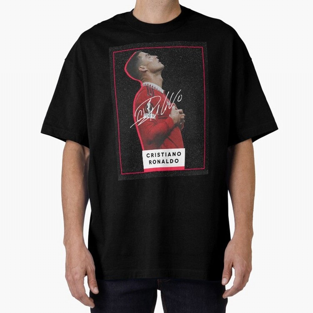 New Celebration Ronaldo Oversized T-Shirt Celebrate the Stars of Global Football Passion for FIFA World Cup 2026, Connected to Haaland, Argentina, France and Brazil, Football Festival Excitement, Trophy Ambitions, Country Rivalries and Star Player