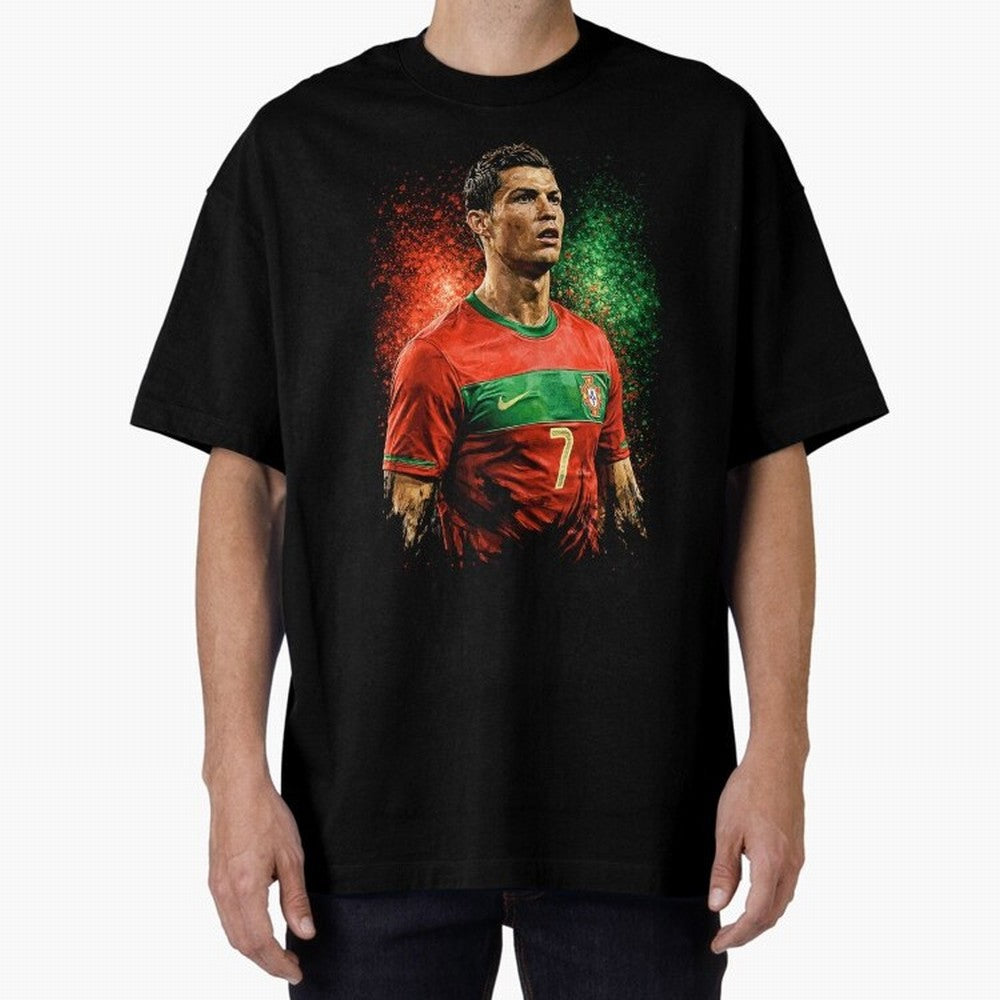 Cristiano Ronaldo Football Legend Oversized T-Shirt Support Iconic Players in FIFA World Cup 2026 Celebrating Messi and Cristiano Ronaldo, Argentina and Brazil Energy, Football History, Final Match Energy, Crowd Noise and Once in a Lifetime