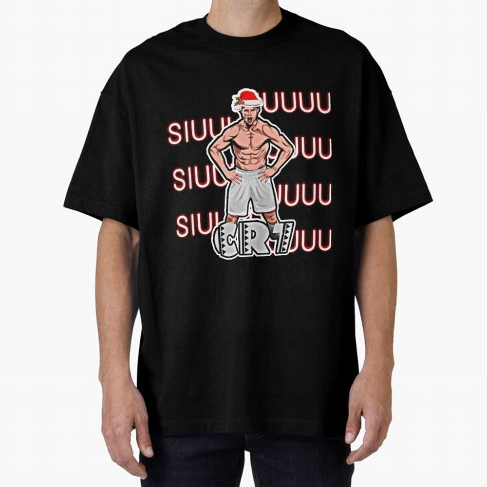 Siuuu cr7 christmas Oversized T-Shirt Support the Legends of FIFA World Cup 2026 Spirit, Driven by England, CR7, Soccer Culture, Superstar Moments, National Team Dreams and Competitive Fire; Made for Die Hard Supporters, Soccer Lovers, Game Day