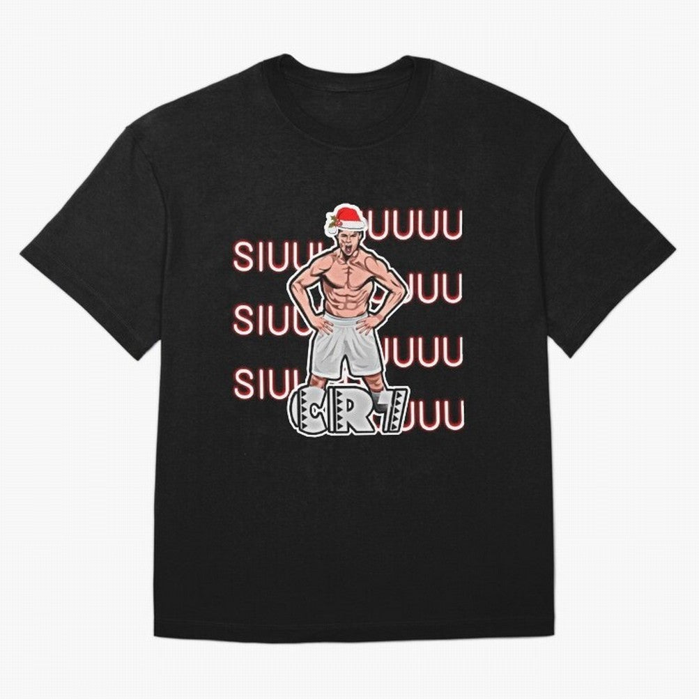 Siuuu cr7 christmas Oversized T-Shirt Support the Legends of FIFA World Cup 2026 Spirit, Driven by England, CR7, Soccer Culture, Superstar Moments, National Team Dreams and Competitive Fire; Made for Die Hard Supporters, Soccer Lovers, Game Day