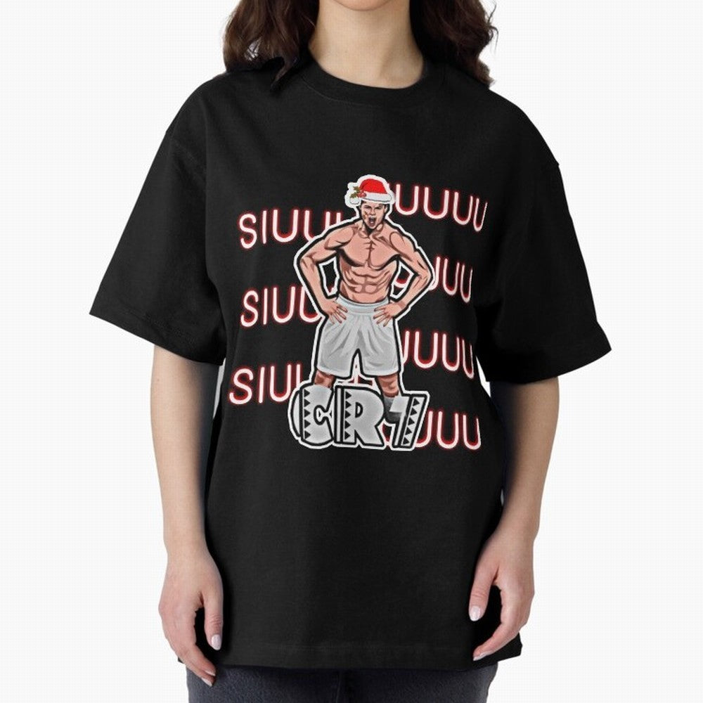 Siuuu cr7 christmas Oversized T-Shirt Support the Legends of FIFA World Cup 2026 Spirit, Driven by England, CR7, Soccer Culture, Superstar Moments, National Team Dreams and Competitive Fire; Made for Die Hard Supporters, Soccer Lovers, Game Day