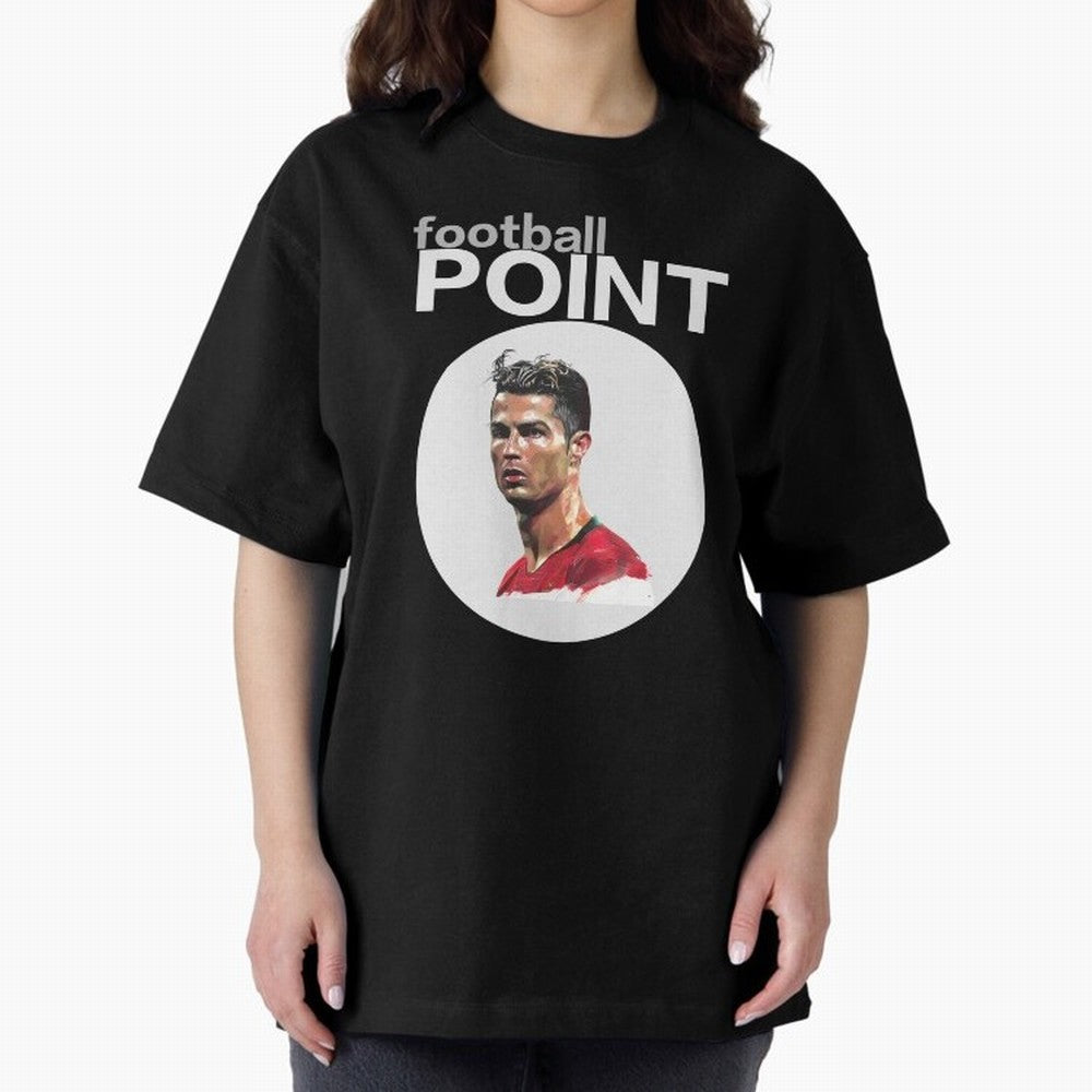 football POINT Oversized T-Shirt Create the FIFA World Cup 2026 USA Canada Mexico Journey through Messi and Cristiano Ronaldo Highlights, Argentina and Brazil Pride, Match Day Excitement, Supporter Culture, Golden Goals and Global Football Passion;