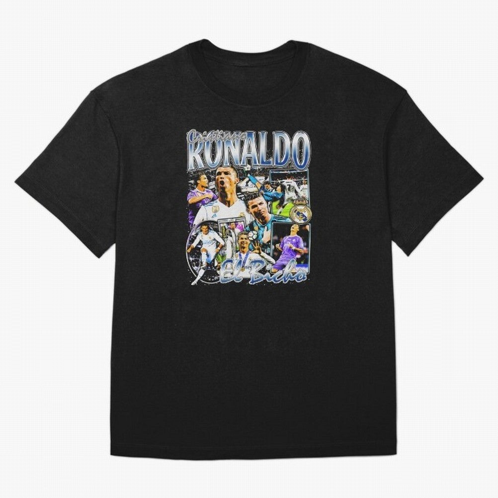 Cristiano Ronaldo El Bicho Oversized T-Shirt Celebrate Fan Favorites in Global Football Passion for FIFA World Cup 2026 Group Stage, Inspired by CR7 and Messi, England, Match Day Excitement, Supporter Culture, Golden Goals and Global Football