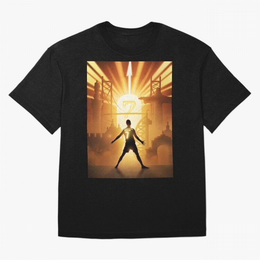 Celebration of Champions Art Poster Oversized T-Shirt Show Your Love for FIFA World Cup 2026 Group Stage Spirit, Filled with France, Mbappe and Neymar, Retro Football Energy, Iconic Rivalries, Trophy Chase Drama and Stadium Atmosphere; Made for
