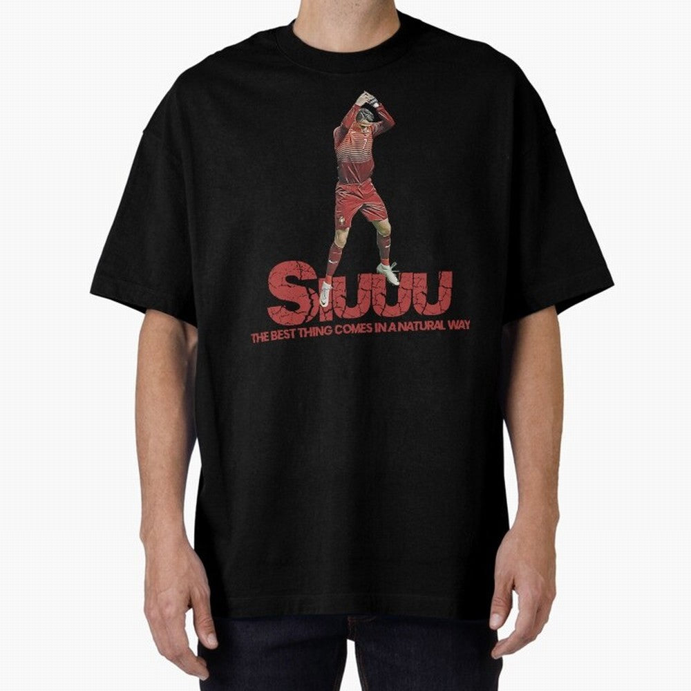 Cr7 Ronaldo Siuuu Oversized T-Shirt Show Your Tournament Heart for the FIFA World Cup 2026 Journey through Cristiano Ronaldo Highlights, Brazil Pride, Stadium Chants, National Pride, Trophy Dreams and Unforgettable Football Memories; Ideal for