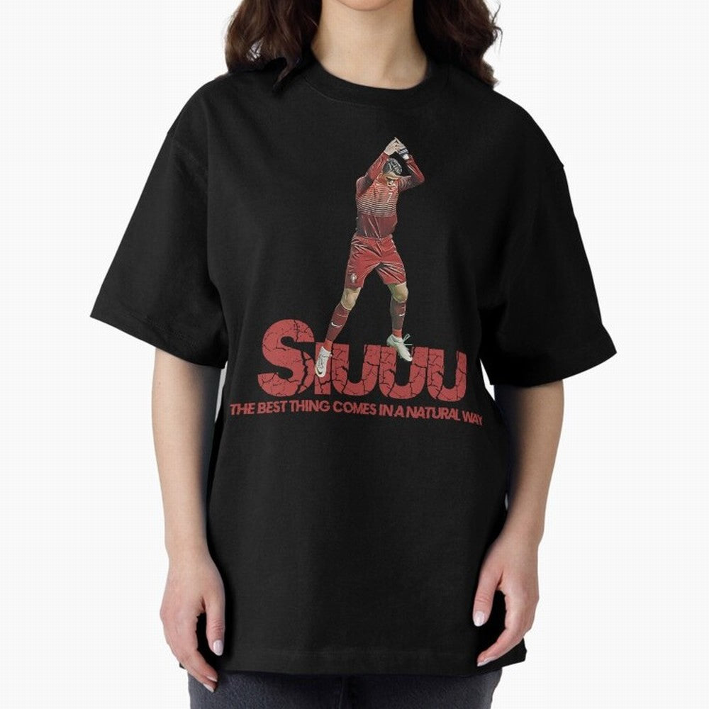 Cr7 Ronaldo Siuuu Oversized T-Shirt Show Your Tournament Heart for the FIFA World Cup 2026 Journey through Cristiano Ronaldo Highlights, Brazil Pride, Stadium Chants, National Pride, Trophy Dreams and Unforgettable Football Memories; Ideal for