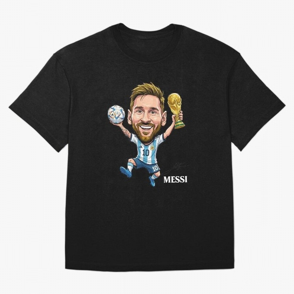 Messi Campion Oversized T-Shirt Feel the Heartbeat of Global Football Passion for FIFA World Cup 2026 Group Stage, Inspired by Messi, France and Portugal, Worldwide Fan Energy, Dramatic Goals, Stadium Lights and Championship Celebrations; Ideal for
