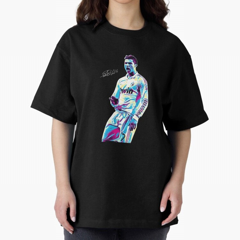 Cristiano Ronaldo Oversized T-Shirt Make Every Match About the FIFA World Cup 2026 Journey through Mbappe Highlights, France and Portugal Pride, Stadium Chants, National Pride, Trophy Dreams and Unforgettable Football Memories; Ideal for Fans Who