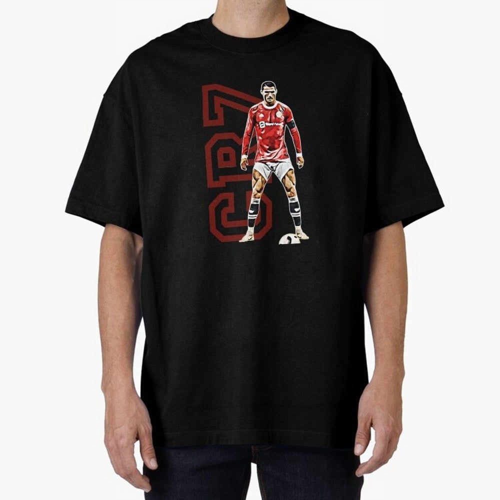 Cr7 Oversized T-Shirt Stand Out with Spirit from the FIFA World Cup 2026 Journey through Haaland Highlights, France Pride, Champion Mindset, Group Stage Buzz, Knockout Tension and Passionate Fan Culture; Great for Supporters Who Love Legendary