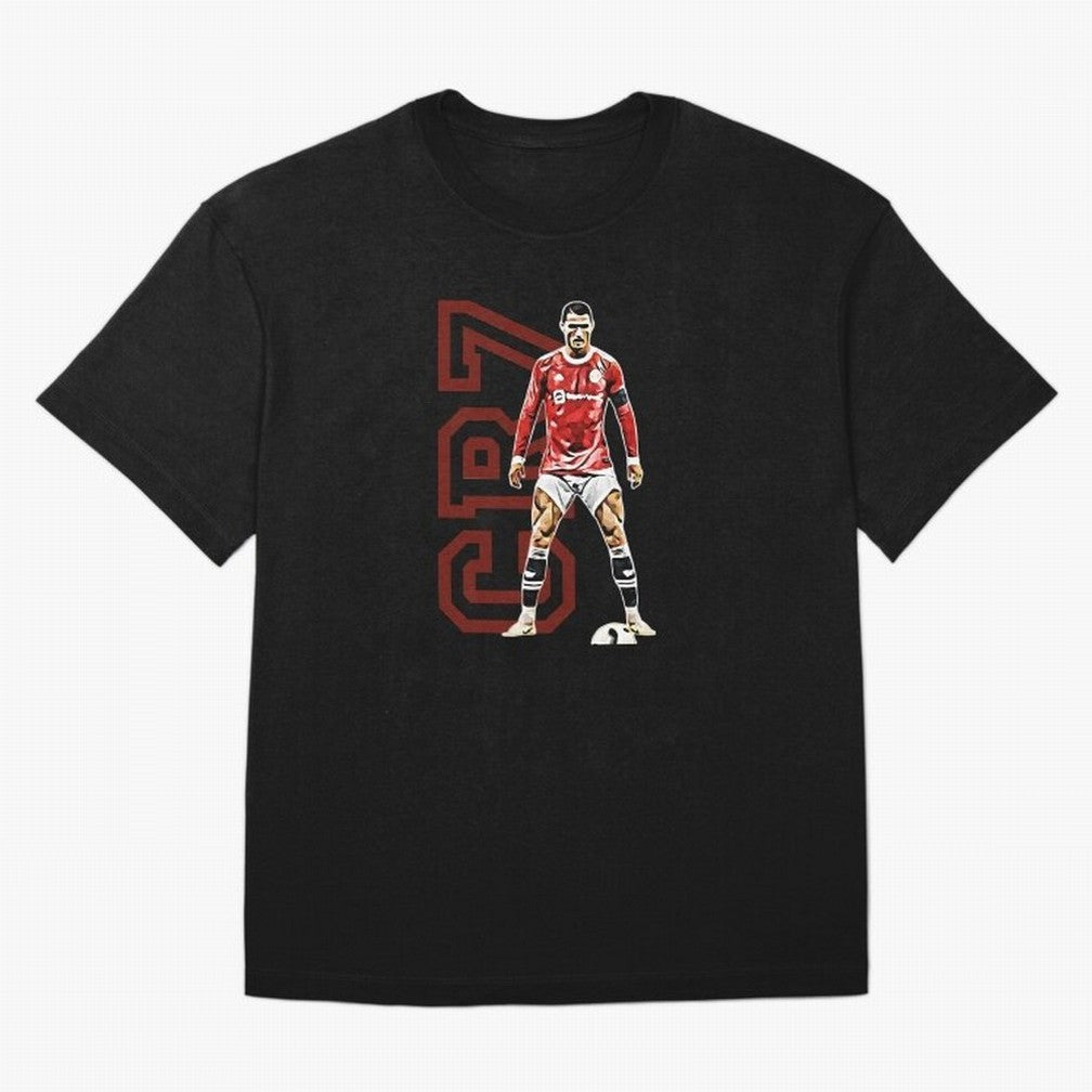 Cr7 Oversized T-Shirt Stand Out with Spirit from the FIFA World Cup 2026 Journey through Haaland Highlights, France Pride, Champion Mindset, Group Stage Buzz, Knockout Tension and Passionate Fan Culture; Great for Supporters Who Love Legendary