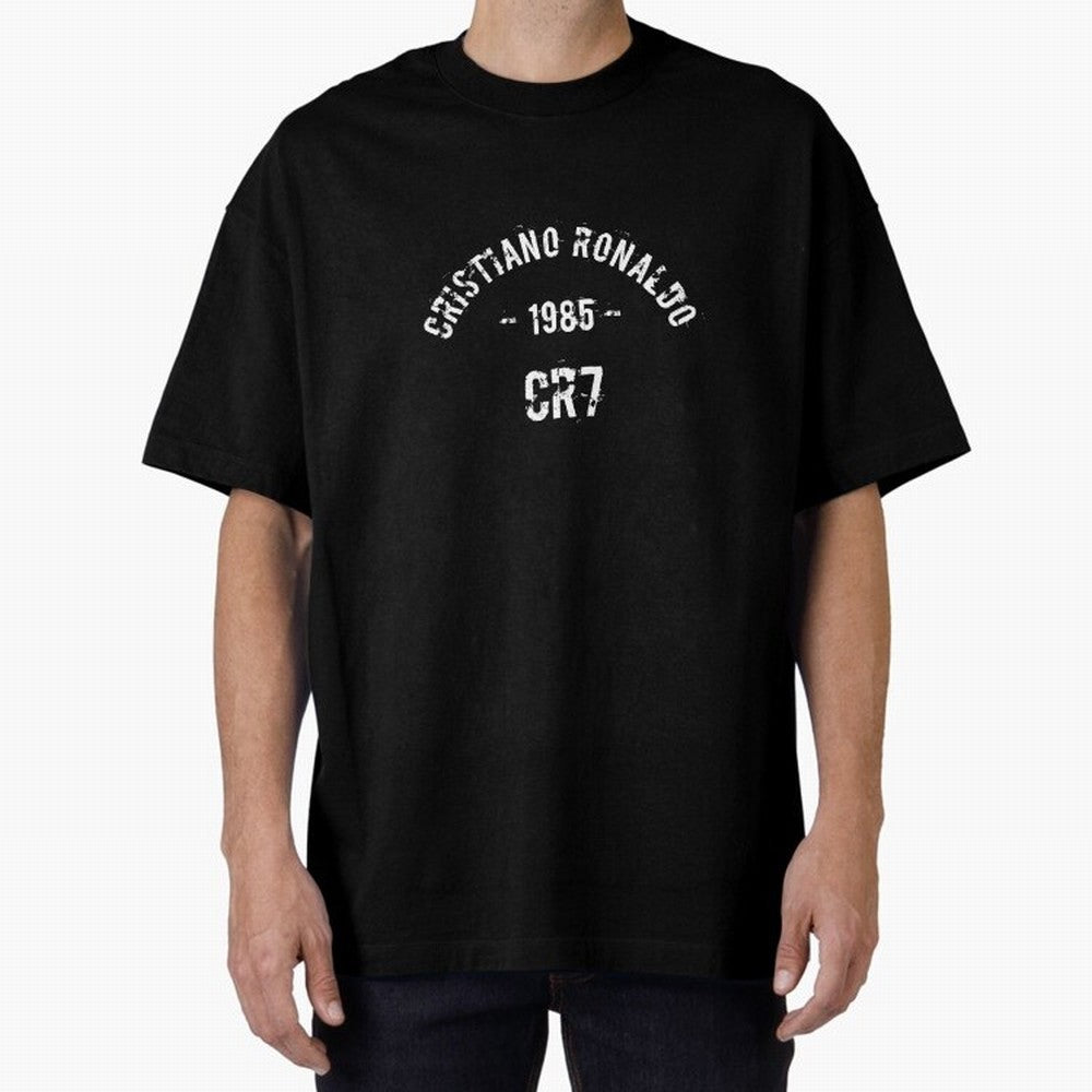 Cristiano Ronaldo CR7 Oversized T-Shirt Represent FIFA World Cup 2026 Spirit, Capturing France, Messi, CR7 and Mbappe, Fan Favorite Moments, National Team Passion, Big Match Drama and Soccer History; Made for Die Hard Supporters, Soccer Lovers,